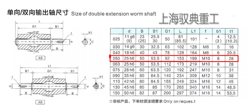 nmrv50減速機(jī)輸出軸